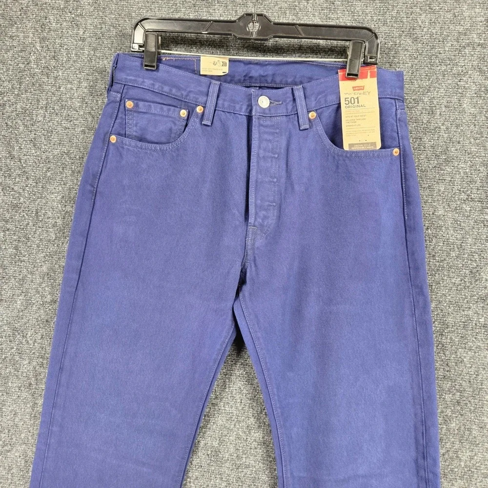 Levi's 501‎ Original Jeans Mens 31x32 Blue 100% Cotton Straight Leg Jeans New